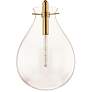4_Hudson Valley Becki Owens Ivy 18" Brass and Clear Glass LED Pendant more views