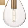 2_Hudson Valley Becki Owens Ivy 18" Clear Glass Aged Brass LED Sconce more views