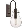 1_Hudson Valley Becki Owens Ivy 18" Clear Glass Old Bronze Sconce
