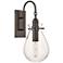 Hudson Valley Becki Owens Ivy 18" Clear Glass Old Bronze Sconce