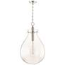 2_Hudson Valley Becki Owens Ivy 18" Nickel and Clear Glass LED Pendant