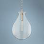 1_Hudson Valley Becki Owens Ivy 18" Nickel and Clear Glass LED Pendant