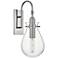 Hudson Valley Becki Owens Ivy 18" Nickel and Glass LED Wall Sconce
