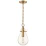 2_Hudson Valley Becki Owens Ivy 7 1/2" Aged Brass Glass LED Mini Pendant