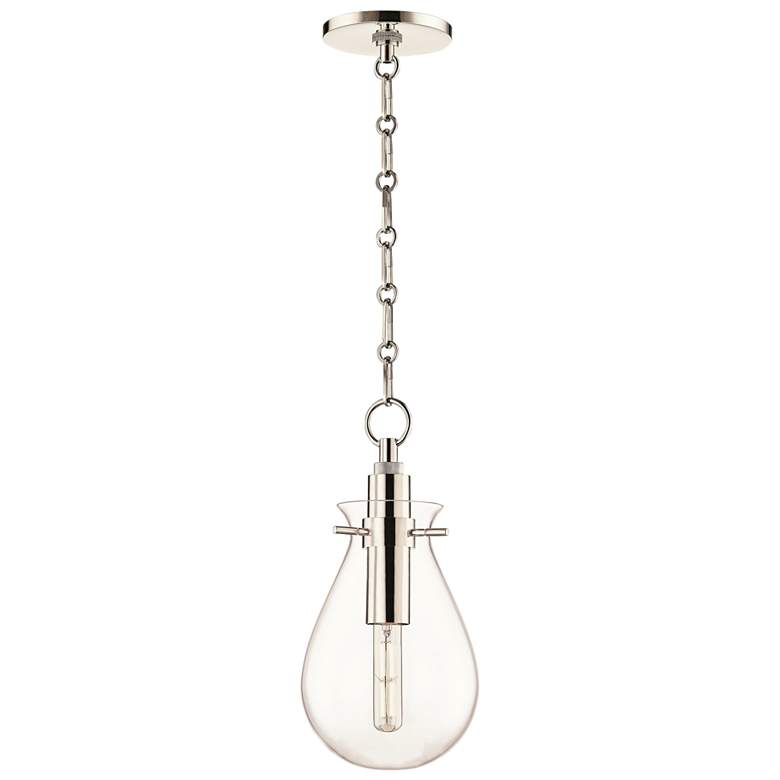 Image 2 Hudson Valley Becki Owens Ivy 7 1/2" Nickel Clear Glass LED Pendant