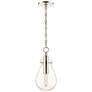 2_Hudson Valley Becki Owens Ivy 7 1/2" Nickel Clear Glass LED Pendant