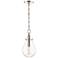 Hudson Valley Becki Owens Ivy 7 1/2" Nickel Clear Glass LED Pendant