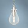 1_Hudson Valley Becki Owens Ivy 7 1/2" Nickel Clear Glass LED Pendant