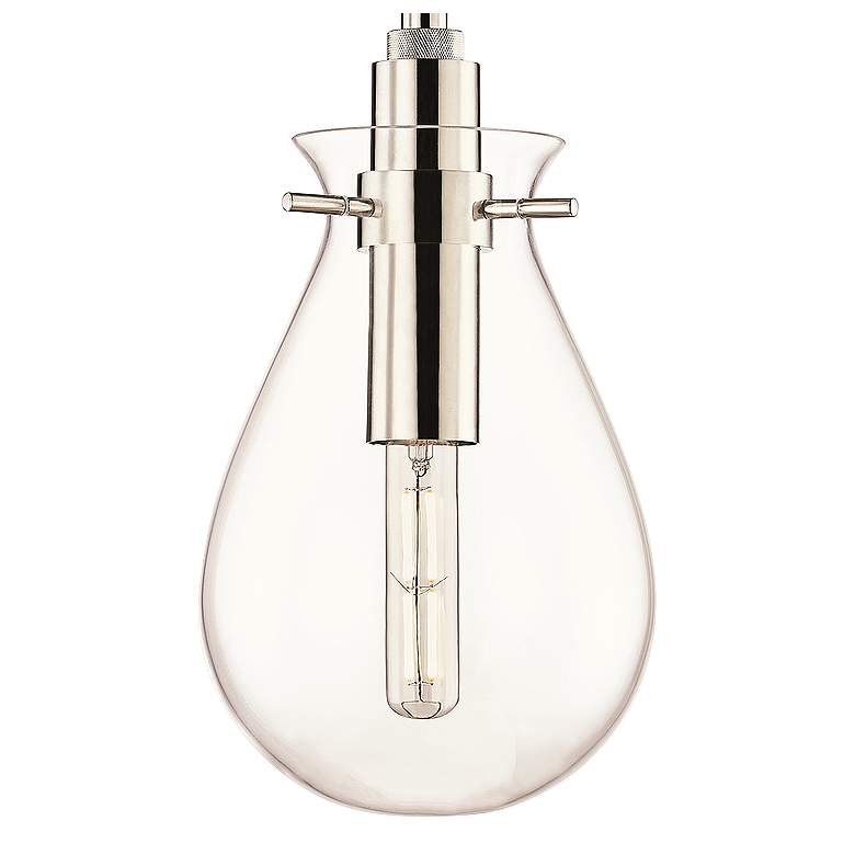 Image 4 Hudson Valley Becki Owens Ivy 7 1/2" Nickel Clear Glass LED Pendant more views