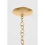 3_Hudson Valley Becki Owens Reina 14" Gold and Natural Rattan Pendant more views