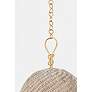 4_Hudson Valley Becki Owens Reina 14" Gold and Natural Rattan Pendant more views