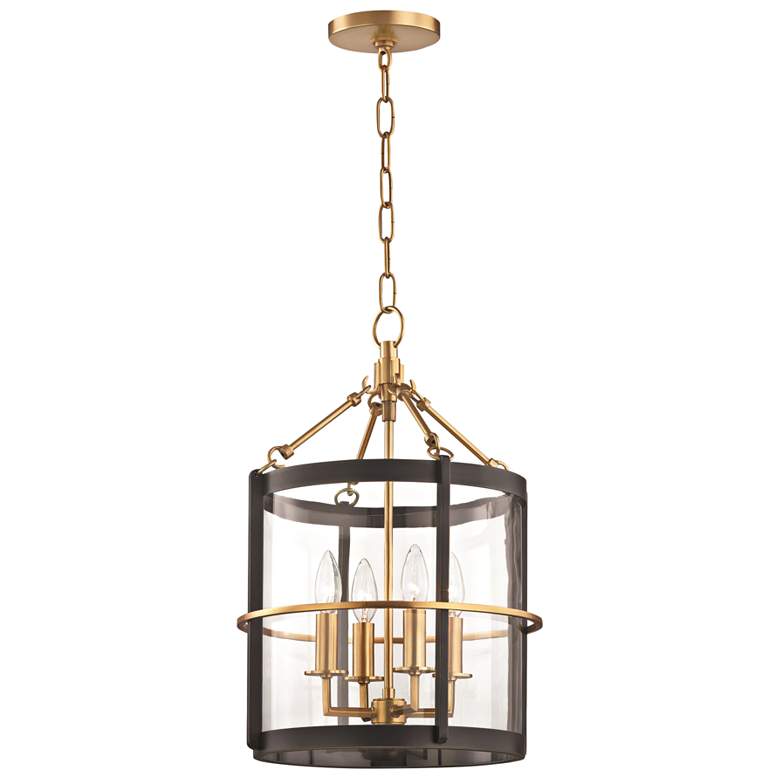 Image 2 Hudson Valley Becki Owens Ren 13 3/4" Brass and Bronze 4-Light Pendant