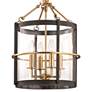 4_Hudson Valley Becki Owens Ren 13 3/4" Brass and Bronze 4-Light Pendant more views