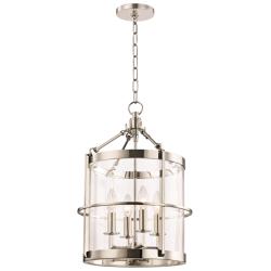 Hudson Valley Becki Owens Ren 13 3/4" Polished Nickel 4-Light Pendant