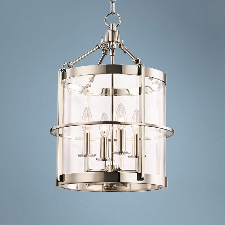Image 1 Hudson Valley Becki Owens Ren 13 3/4" Polished Nickel 4-Light Pendant