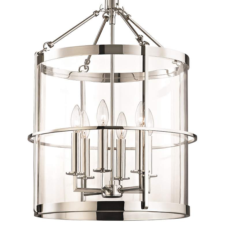 Image 4 Hudson Valley Becki Owens Ren 17 1/2" Polished Nickel 6-Light Pendant more views