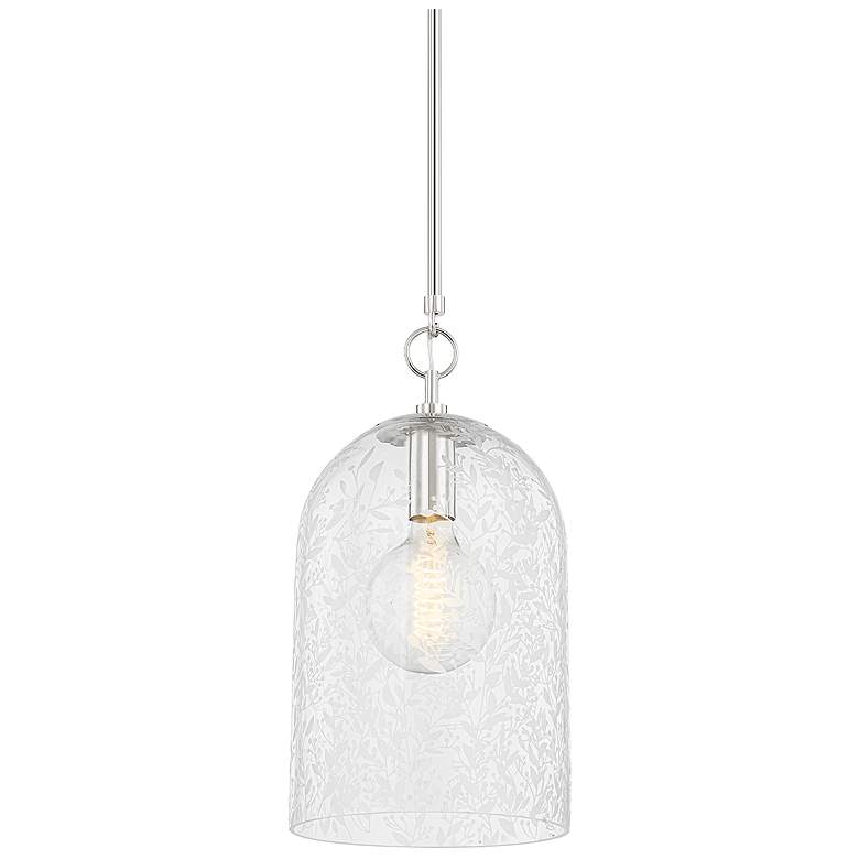 Image 1 Hudson Valley Belleville 10" Wide Polished Nickel 1 Light Pendant
