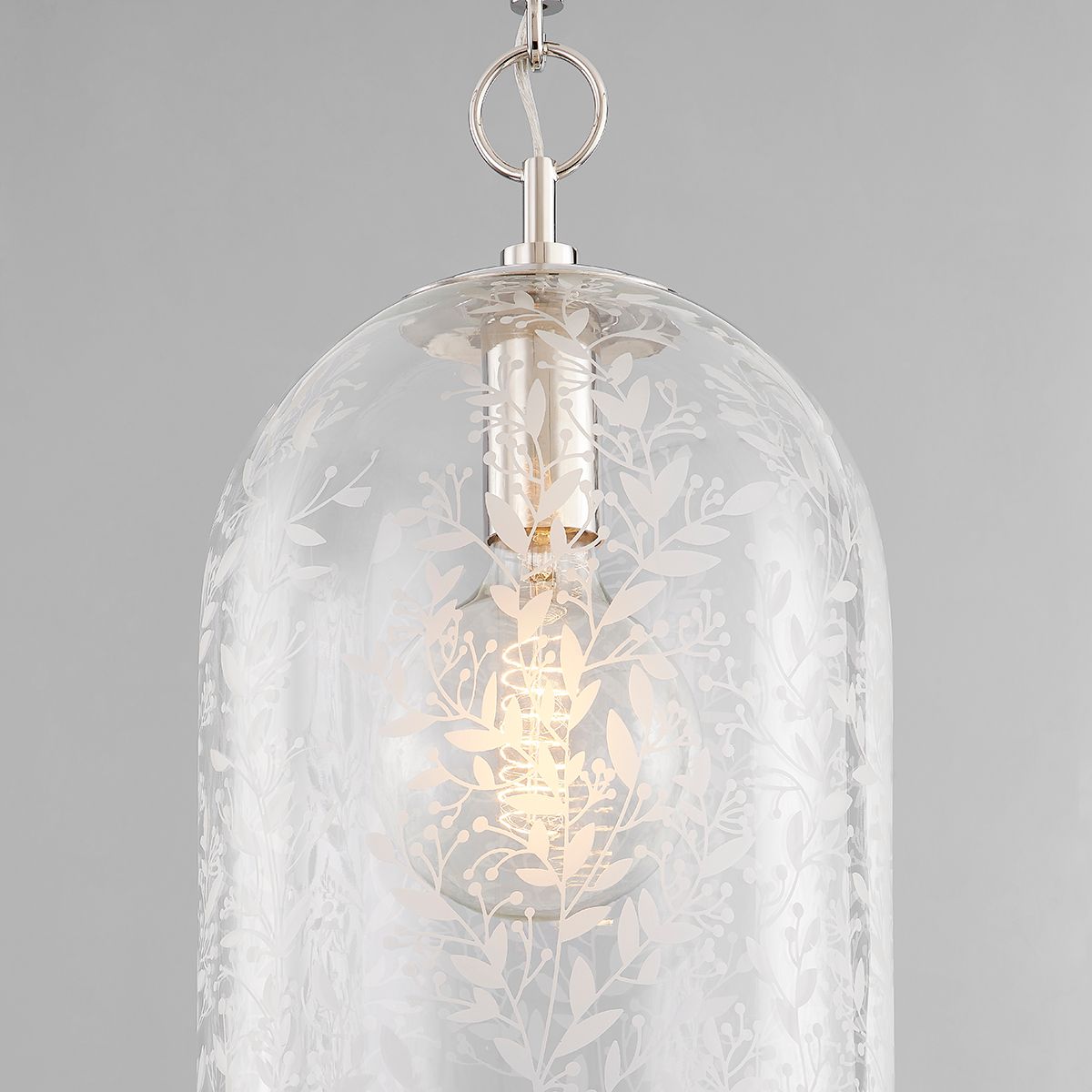 Image 3 Hudson Valley Belleville 10" Wide Polished Nickel 1 Light Pendant more views