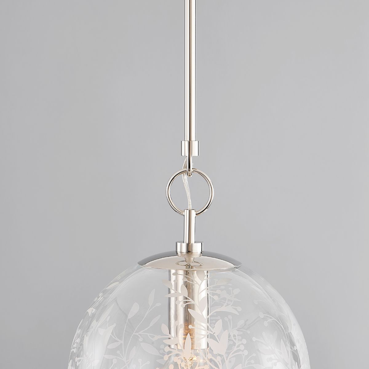 Image 4 Hudson Valley Belleville 10" Wide Polished Nickel 1 Light Pendant more views