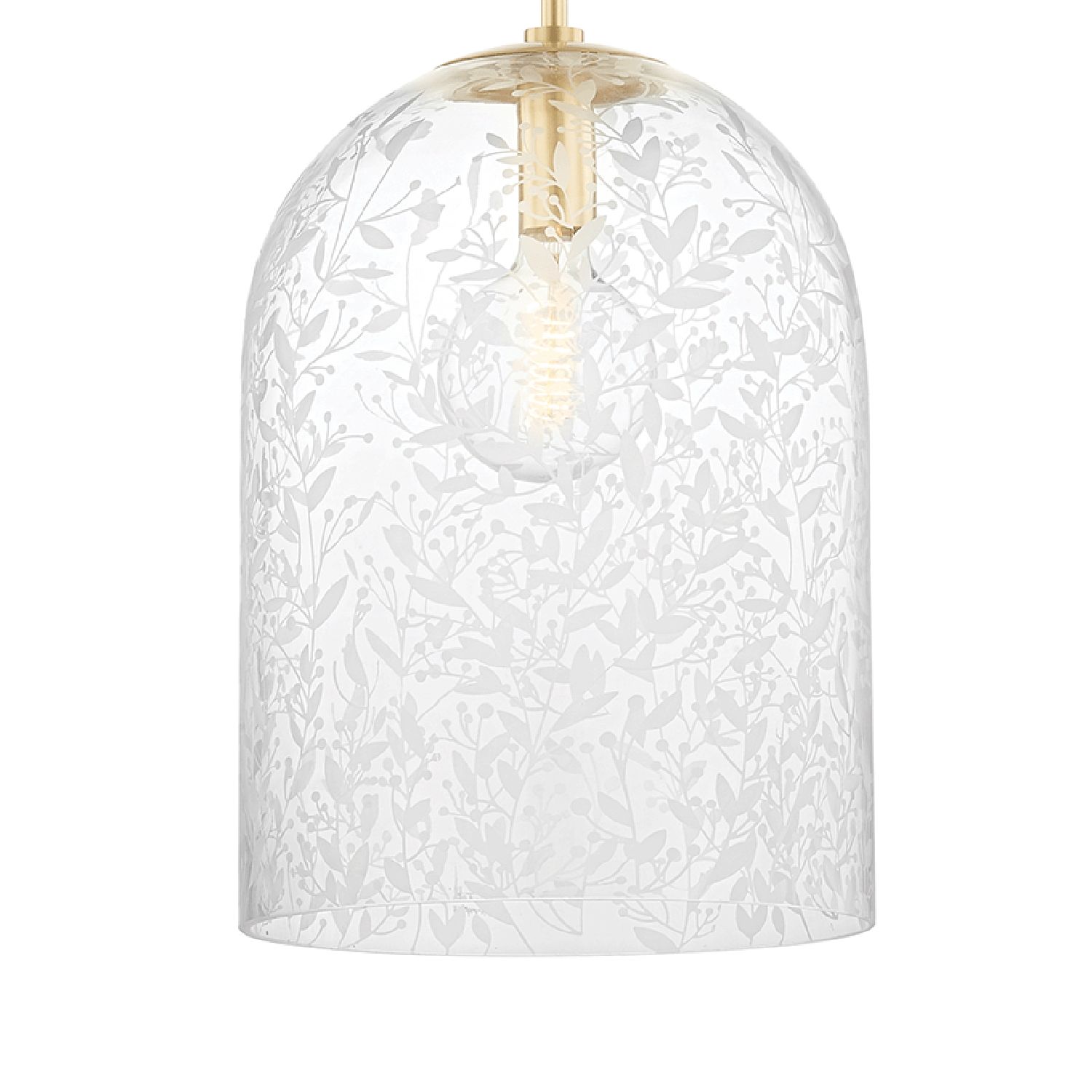 Image 3 Hudson Valley Belleville 14" Wide Aged Brass Pendant Light more views