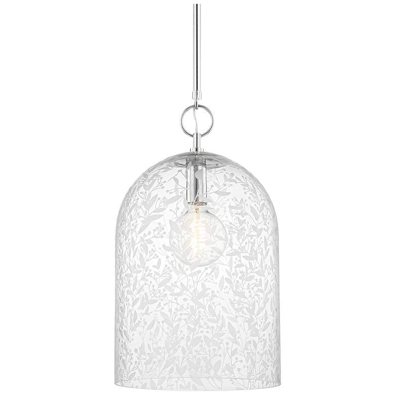 Image 1 Hudson Valley Belleville 14" Wide Polished Nickel 1 Light Pendant