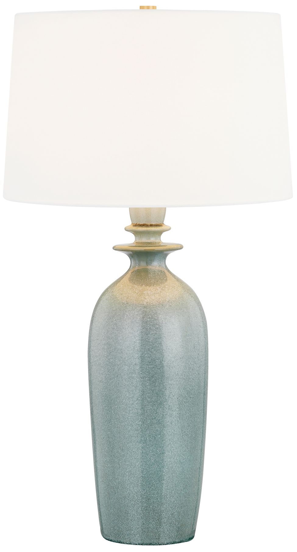 Image 2 Hudson Valley Bellmaw Table Lamp 19 Inch In Aged Brass/Palladian more views