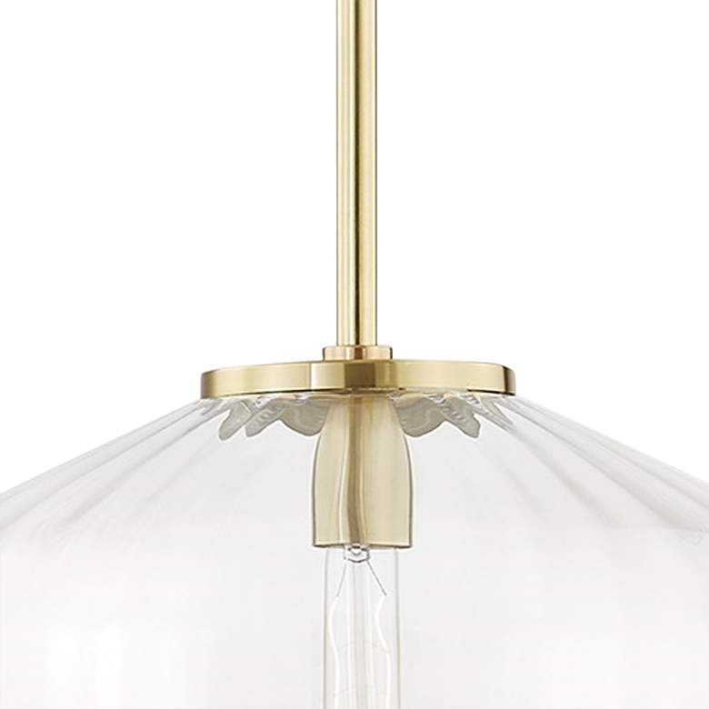Image 4 Hudson Valley Bennett 18" Wide Aged Brass Pendant Light more views