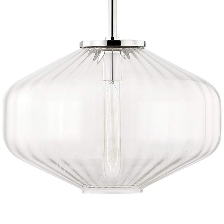 Image 3 Hudson Valley Bennett 18 inch Wide Polished Nickel Pendant Light more views