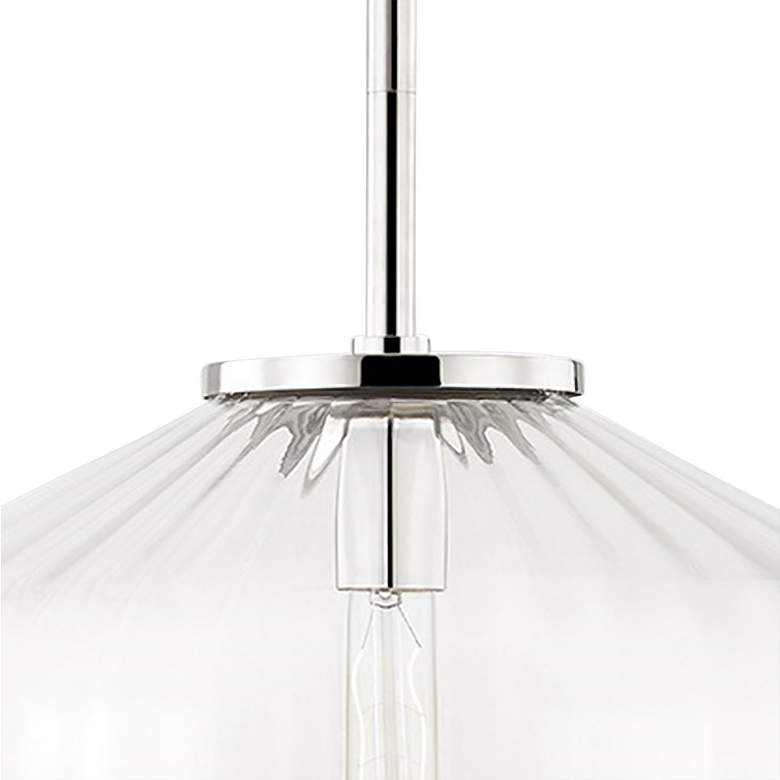 Image 4 Hudson Valley Bennett 18" Wide Polished Nickel Pendant Light more views