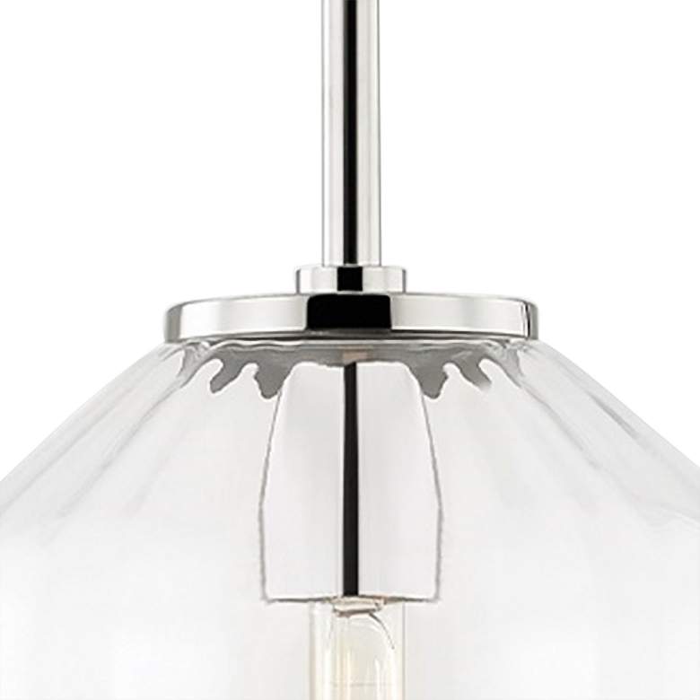 Hudson Valley Bennett 9&quot; Wide Polished Nickel Mini Pendant more views