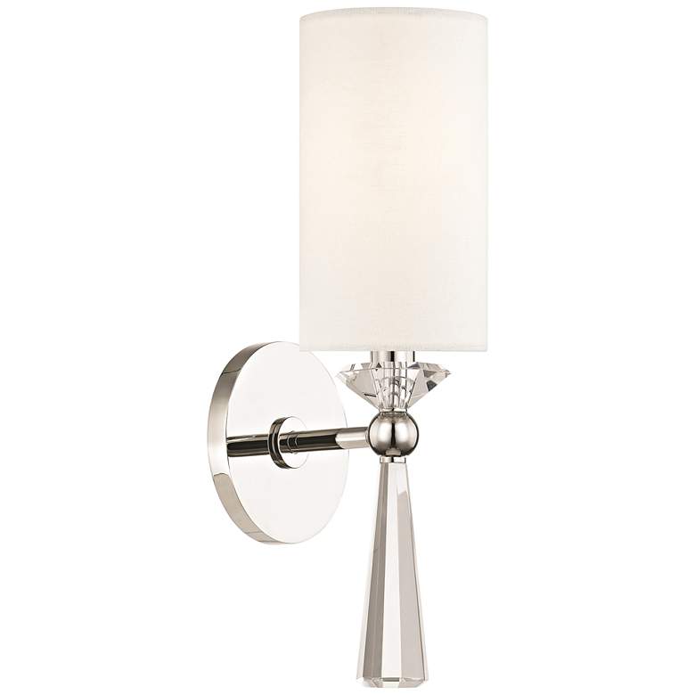 Image 2 Hudson Valley Birch 14 3/4" High Polished Nickel Wall Sconce
