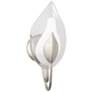 Hudson Valley Blossom 16" High Silver Leaf Wall Sconce