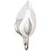 Hudson Valley Blossom 16" High Silver Leaf Wall Sconce