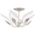 Hudson Valley Blossom 24"W Silver Leaf 5-Light Ceiling Light