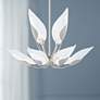 Thumbnail1 of Hudson Valley Blossom 29" Wide Silver Leaf Chandelier