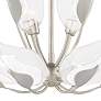 Thumbnail4 of Hudson Valley Blossom 29" Wide Silver Leaf Chandelier more views