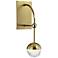 Hudson Valley Boca 13 1/4" High Aged Brass LED Wall Sconce