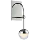 Hudson Valley Boca 13 1/4&quot;H Polished Nickel LED Wall Sconce