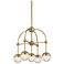 Hudson Valley Boca 15 3/4" Wide Aged Brass 5-LED Chandelier