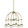 Hudson Valley Boca 23 1/2" Wide Aged Brass 7-LED Chandelier