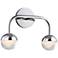 Hudson Valley Boca 9 1/2"H Polished Chrome 2-LED Wall Sconce