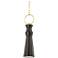 Hudson Valley Borden 6" Wide Aged Brass 1 Light Pendant
