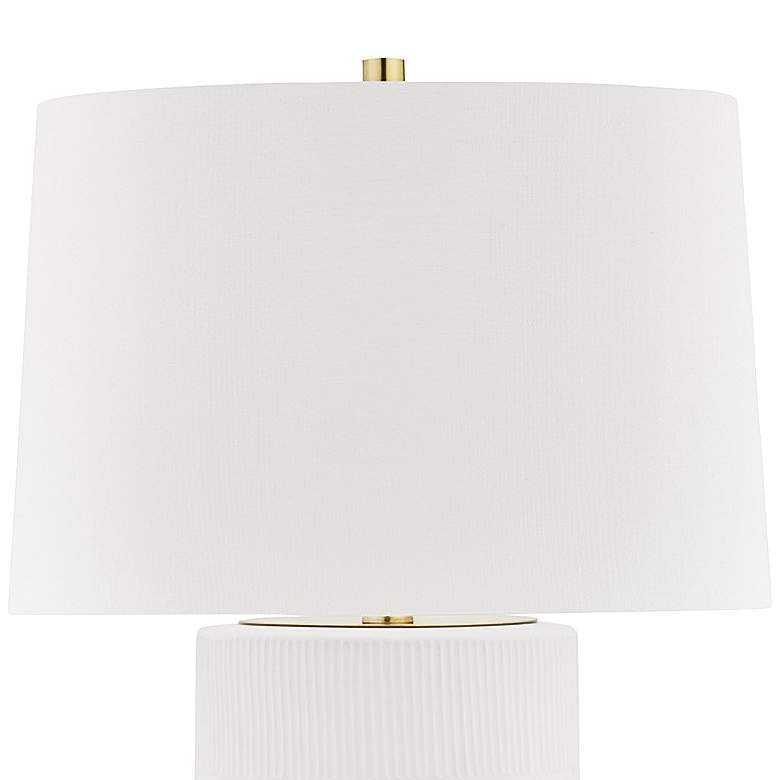 Image 2 Hudson Valley Borneo White Ceramic Table Lamp more views