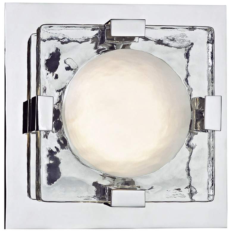 Image 1 Hudson Valley Bourne 8" High Polished Nickel LED Wall Sconce