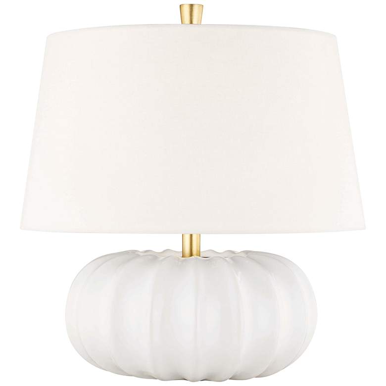 Image 1 Hudson Valley Bowdoin 14 3/4" High White Accent Table Lamp