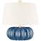 Hudson Valley Bowdoin 14 3/4"H Slate Blue Accent Table Lamp