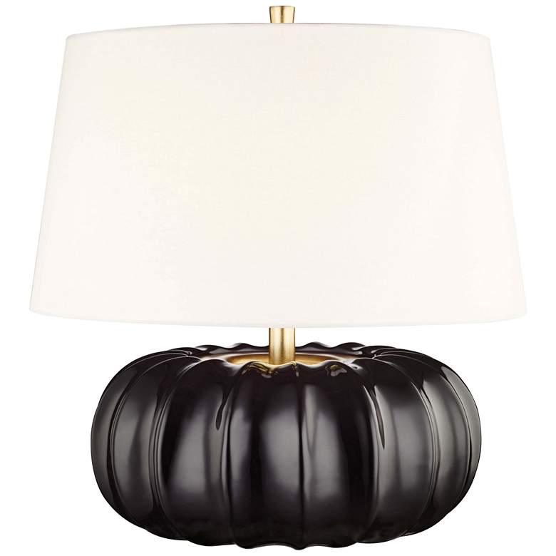 Image 1 Hudson Valley Bowdoin 19 3/4 inch High Ebony Accent Table Lamp