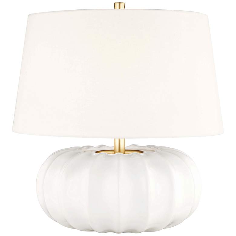 Image 1 Hudson Valley Bowdoin 19 3/4" High White Accent Table Lamp