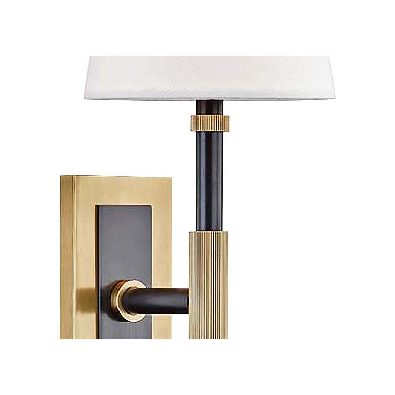 Image 2 Hudson Valley Bowery 21 1/2"H Aged Old Bronze Wall Sconce more views