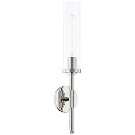 Image1 of Hudson Valley Bowery 22 1/2"H Polished Nickel Wall Sconce